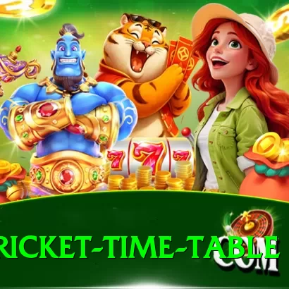 cricket time table Max New - 2